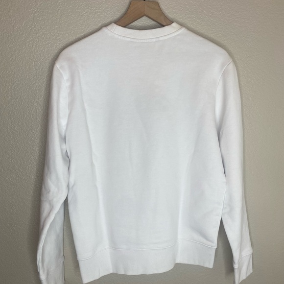 NEW J. Lindeberg Alpha Crew Neck Sweatshirt / White / Size Medium - Picture 11 of 11